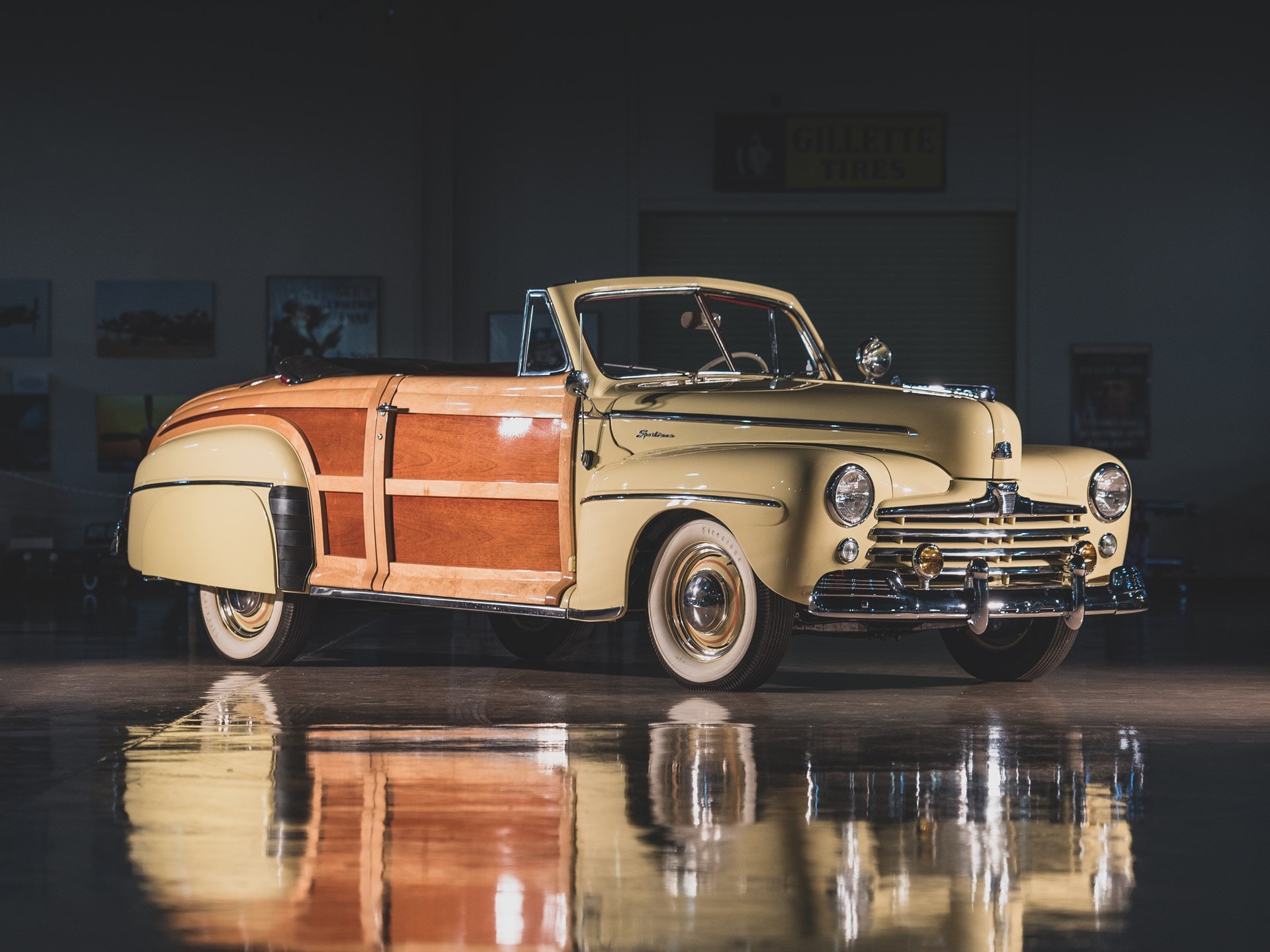 1947 Ford Super DeLuxe Sportsman Convertible — Ford's most iconic woodie convertible — 1 of fewer than 100 believed to have survived